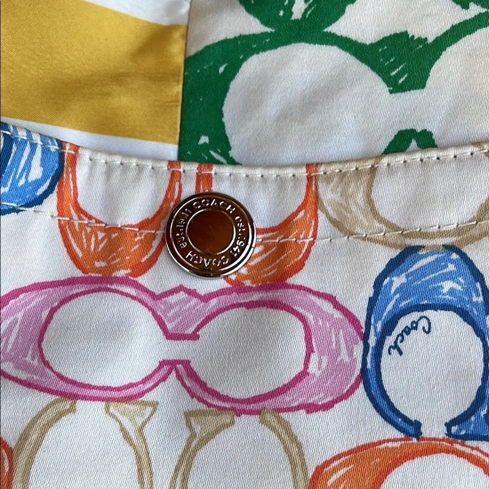 Coach M0673-10441 Hampton Hobo Multicolor Patchwork Shoulder Bag - Picture 9 of 9